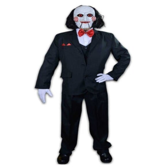 Jigsaw Saw Billy Puppet Face Mask Halloween Cosplay Guy Costume Prop Mas… - Picture 3 of 5